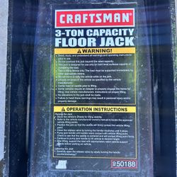 Craftsman 3 Ton Floor Jack 