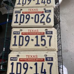 Vintage License Plates 