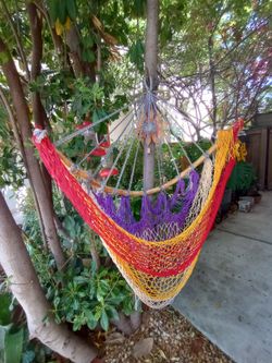 Swing Chair Macrame Hammock Hamaca Never Used 