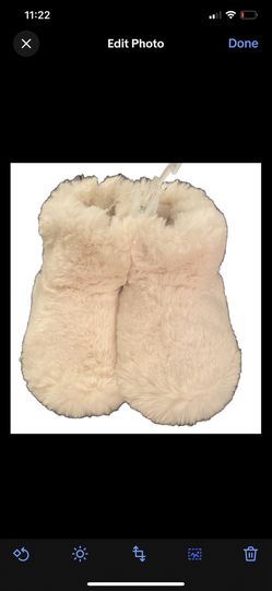 Cat And Jack Bootie Fuzzy Slippers 