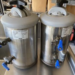 2 Compact Countertop Water Softener For Espresso Coffee Machines w/Resin DVA LT8