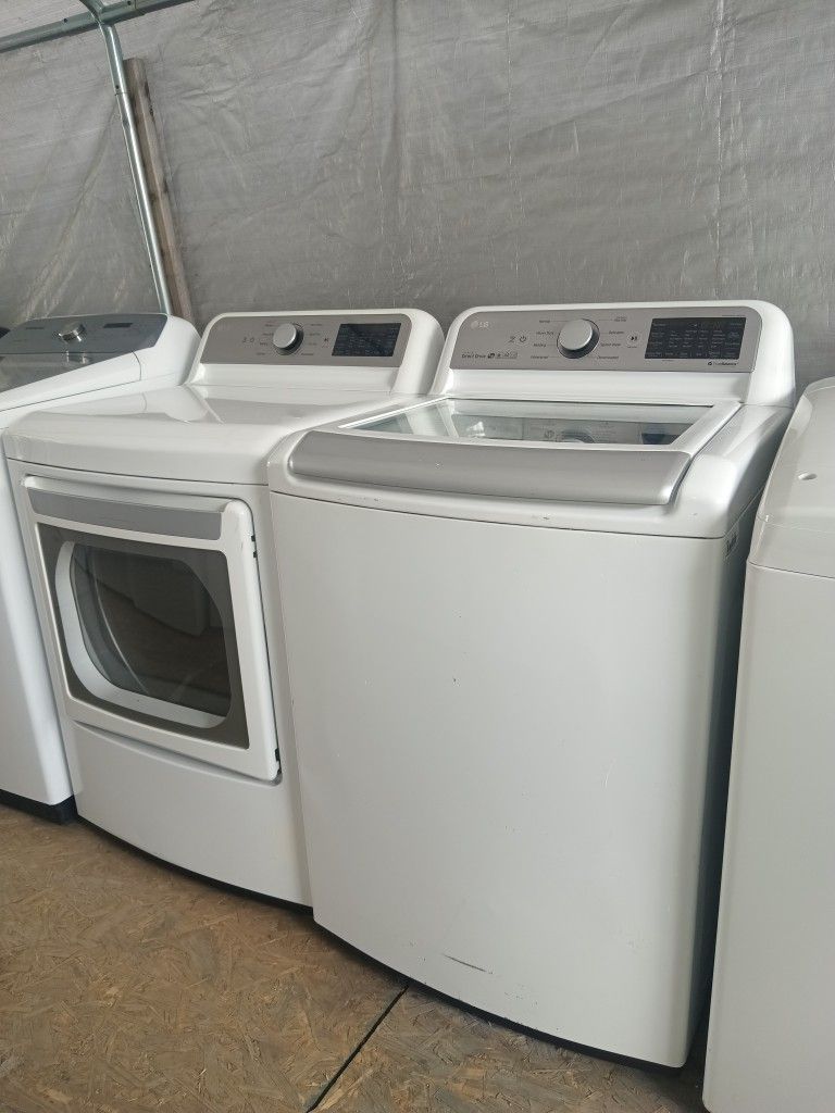 L/G Top Load Washer And Dryer Set Both Works Good 👍 60 Days Warranty 📌