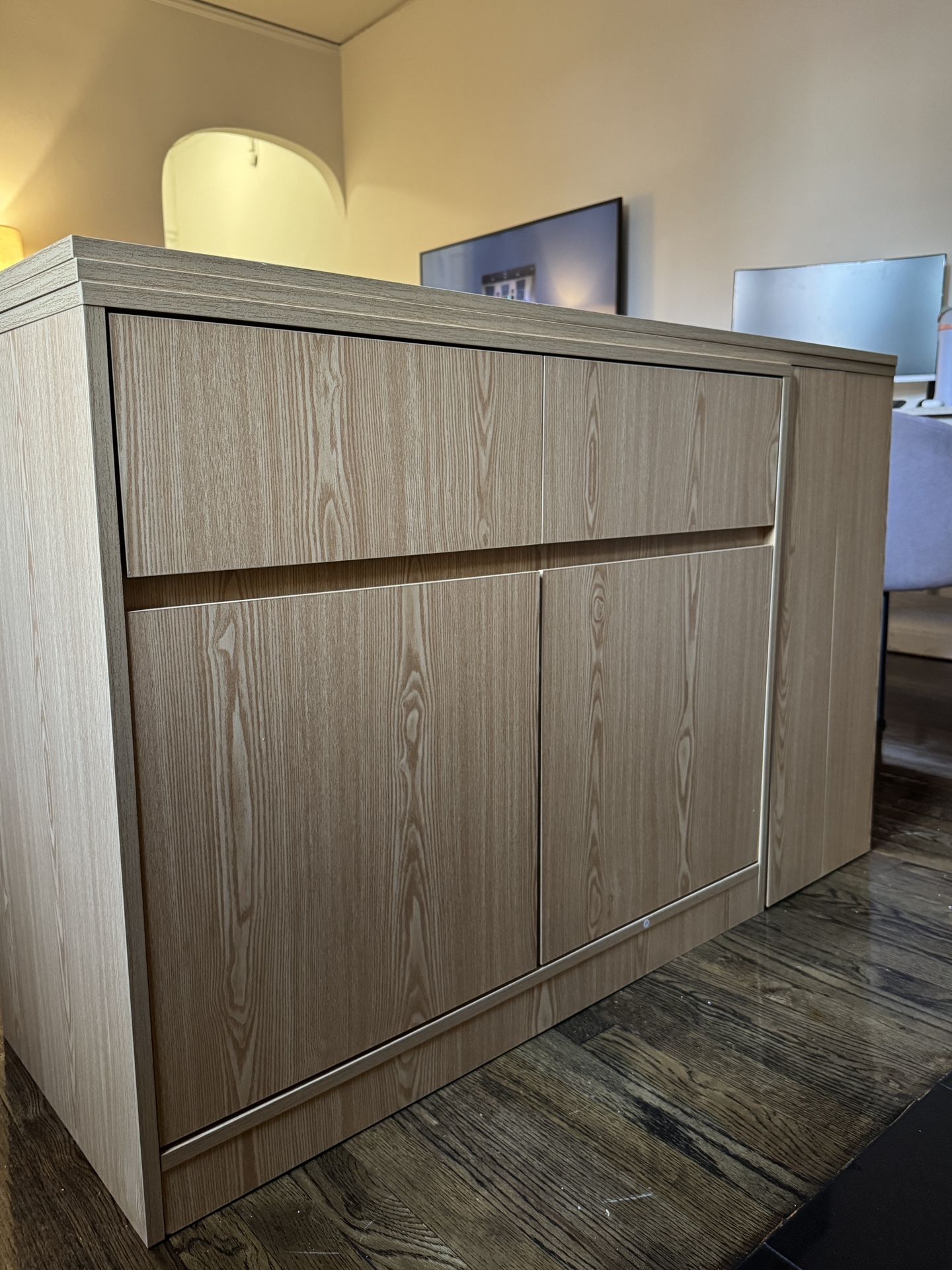 New (never used) Kitchen Island - Extendable Table & Storage 