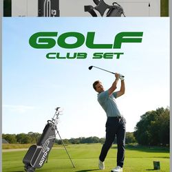 Brand New 11 Pieces Golf Clubs Set for Men