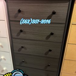 Grey Jumbo 2 Knob Dresser Cajonera Comoda Nueva 