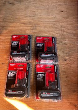 Milwaukee M12 battery 5.0 $65 each