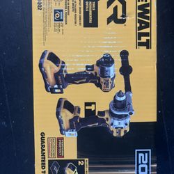 Dewalt 20V Max Lithium Ion Cordless 2-Tool Combo Kit With Two 4.0ah Batteries And Charger