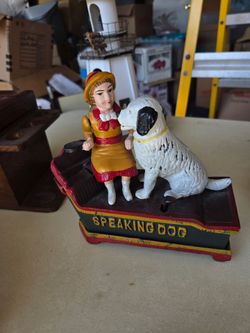 Shepherd Hardware Barking Dog mechanical Bank
