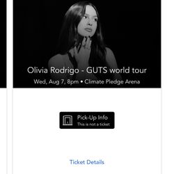 2 Olivia Rodrigo Pit GA VIP Tickets  08/07