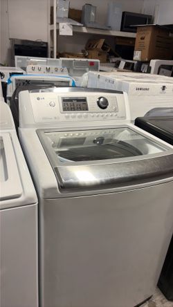 LG front load gas dryer and top load washer