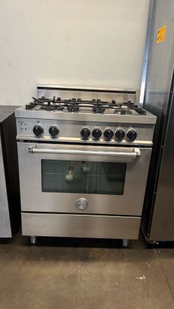 BERTAZZONI 30”WIDE GAS RANGE STOVE STAINLESS STEEL