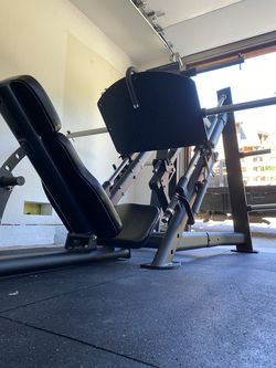 Bay Fitness- 45 Degree Linear Leg Press Machine - Adjustable Angle Back Pad
