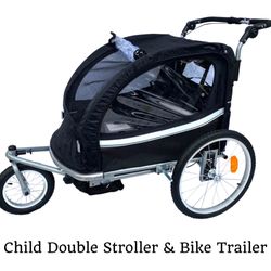 New Inbox, Booyah Double Child Stroller And Bike Trailer