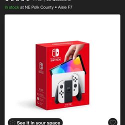 Slightly Used Switch With Oled Screen 
