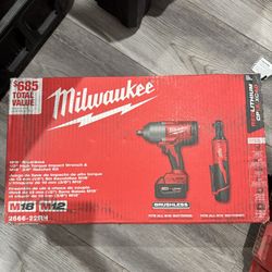 Milwaukee Impact Wrench Combo 