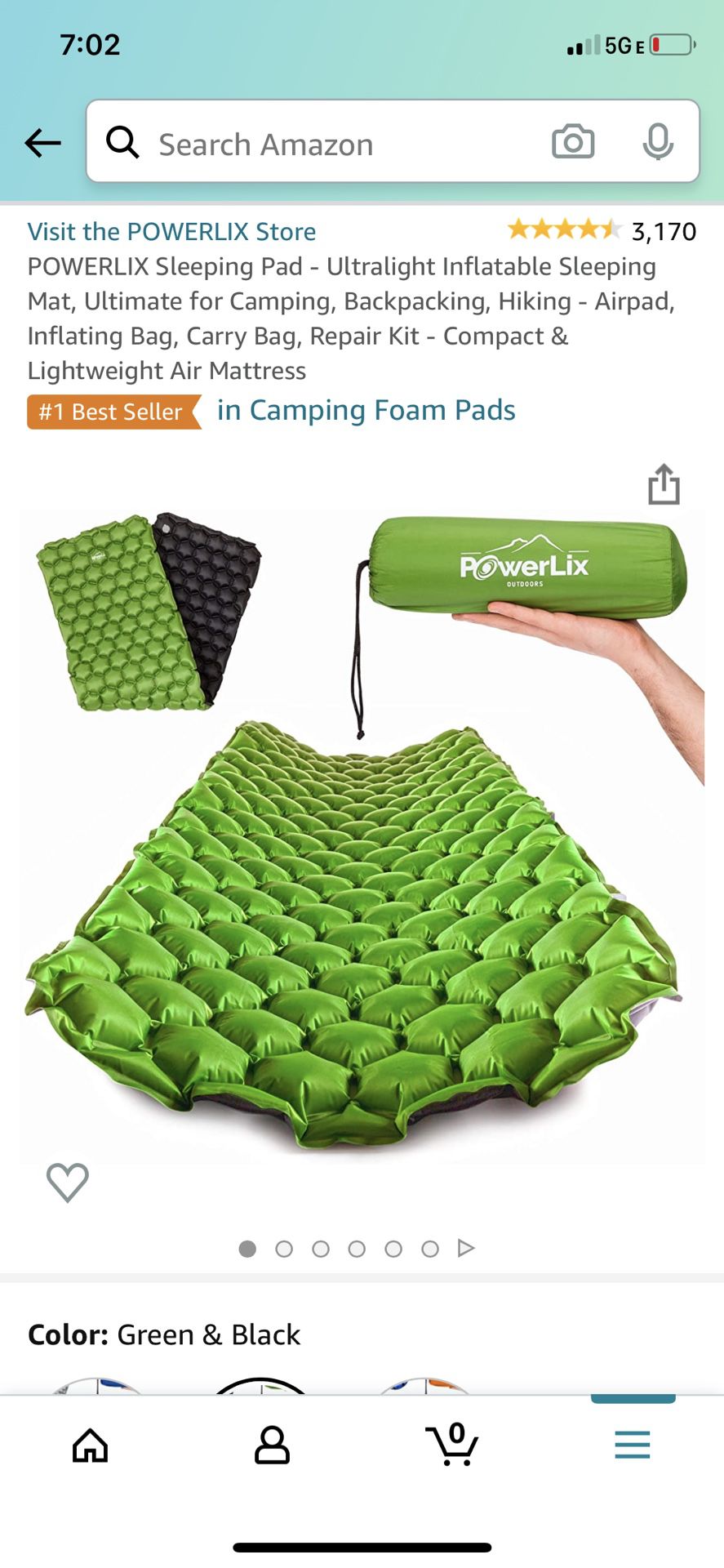 POWERLIX sleeping pad tent mattress