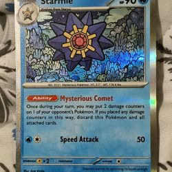 Starmie #121 Reverse Holo - Pokémon card