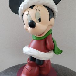 Disney Minnie Mouse Garden Statue Big Fig Collectible Figurine Christmas Holiday Statue 16"