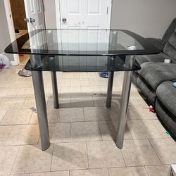 Glass Kitchen Table At