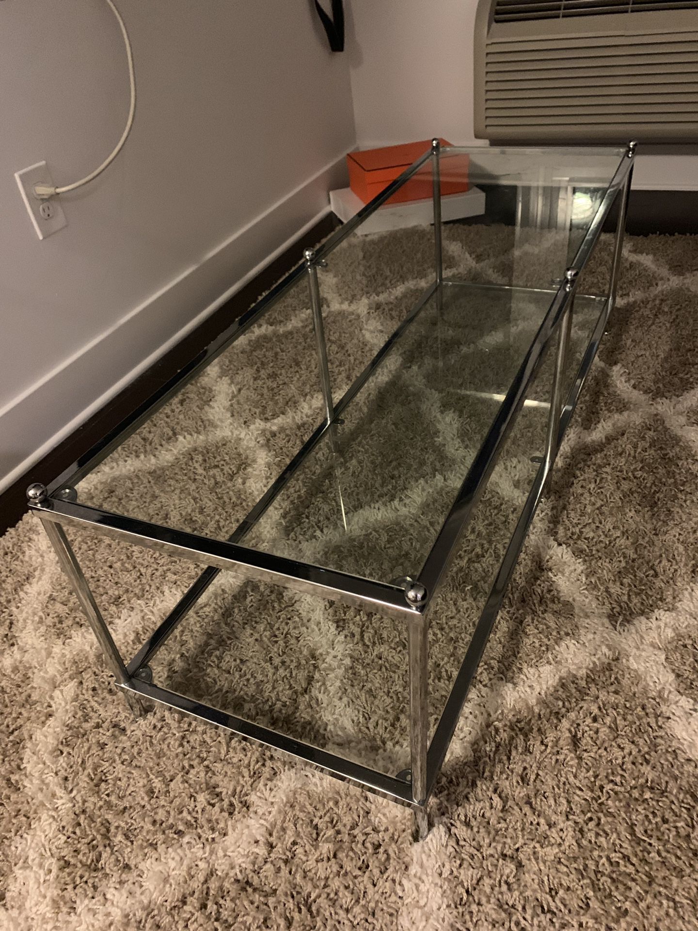 Glass Coffee Table(only, carpet not for sale)