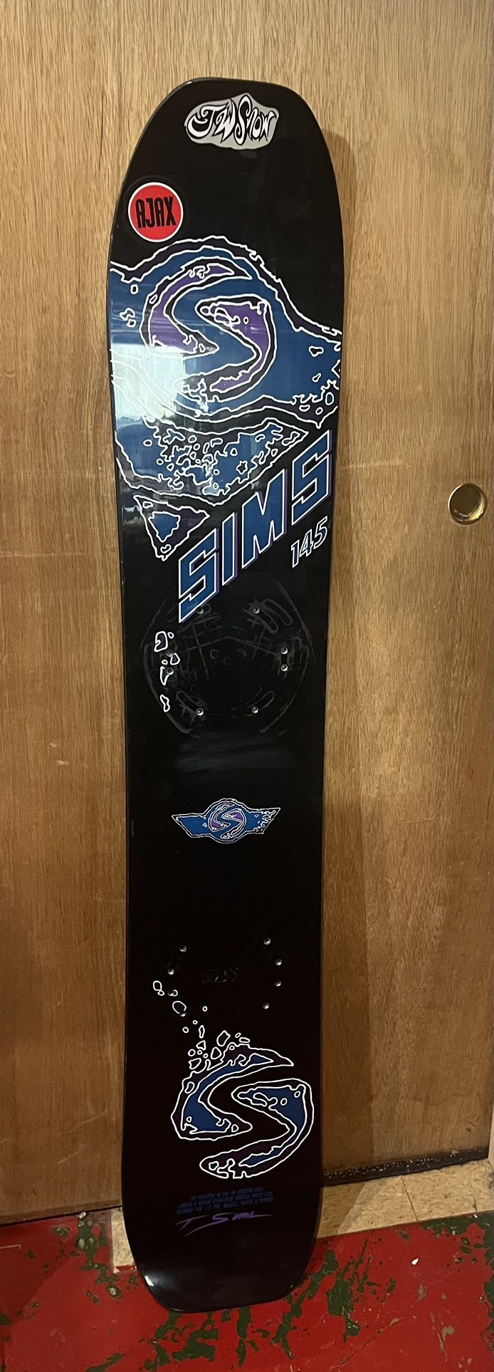 Vintage Sims 145 Cm Snowboard 