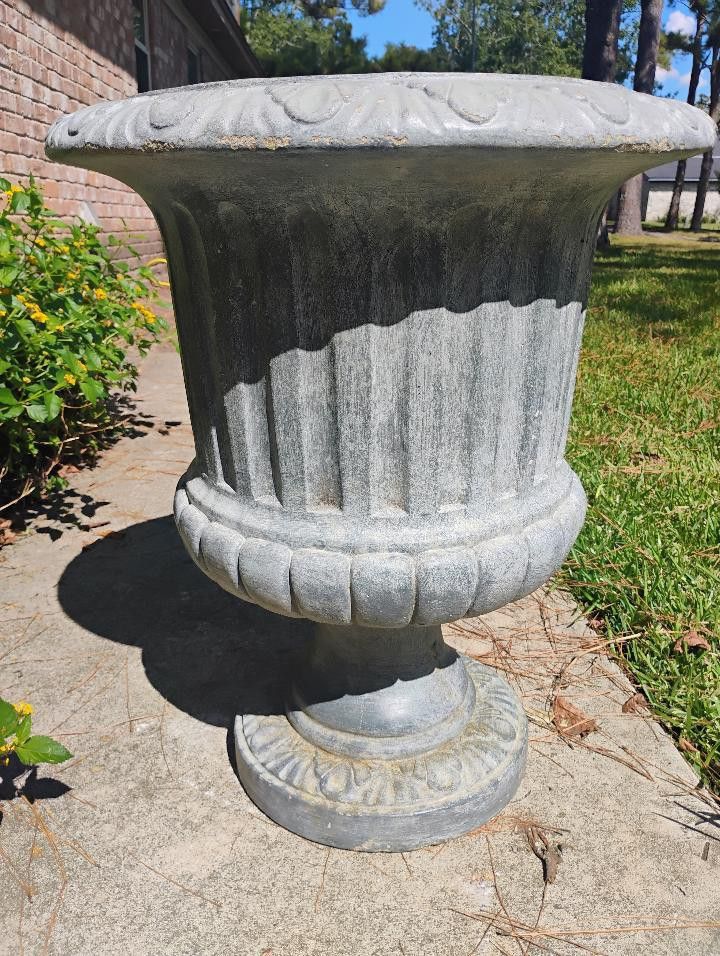 Heavy Concrete Flower Pot