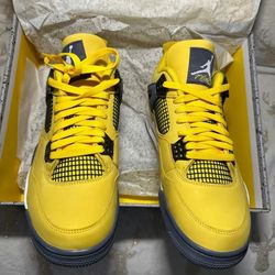 Men's yellow sneakers and sports shoes are brand new