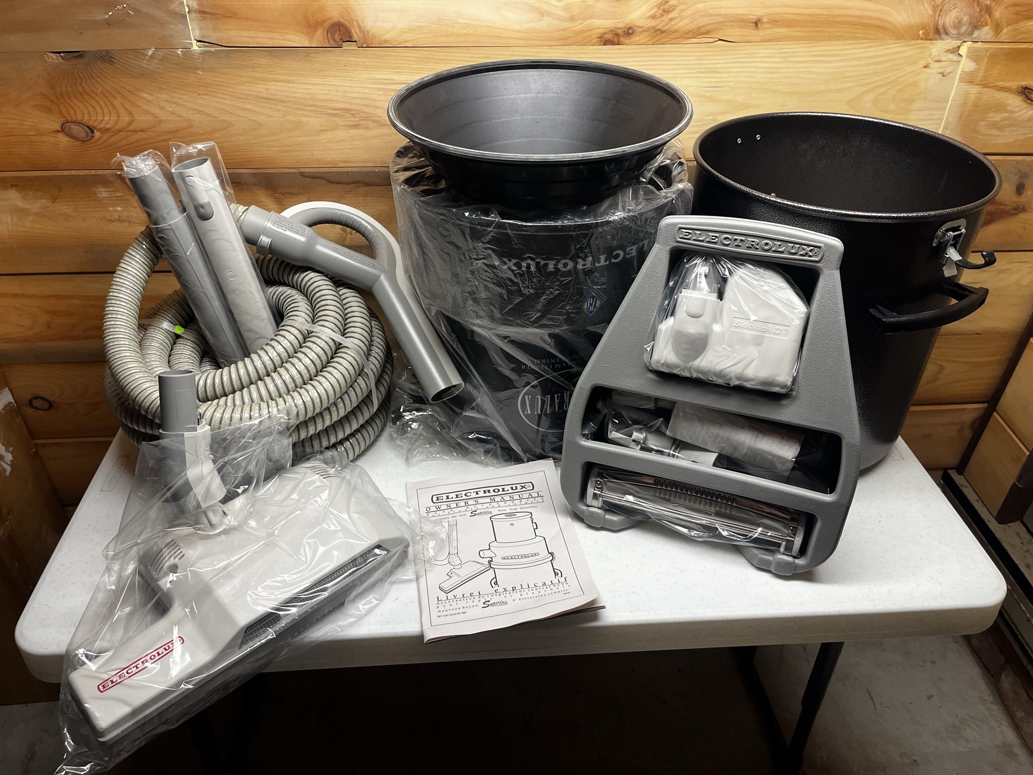 Brand New Electrolux Centralux Model E130A Central Vacuum w/ Complete Accessory Set