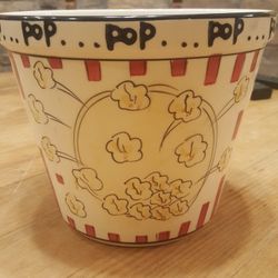 Glass Pop Corn Bowl