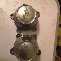 2-BILLET SPECIALTIES CENTER CAPS FOR STREET LITES RIMS USED IN GOOD CONDITION $20.00