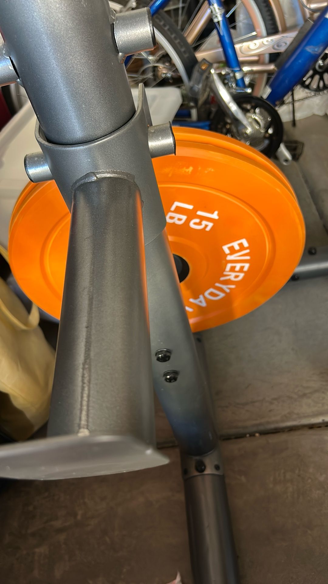 Two Olympic Weight Bumper Plates 15 Lbs X2