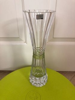 Mikasa Slovenia 13" Crystal Vase with sticker