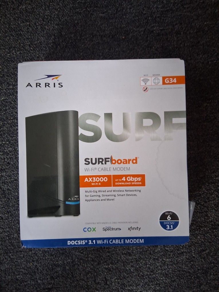 Arris SurfBorad Modem AX3000 4GBPS