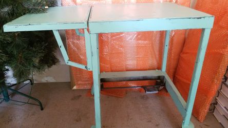 Turquoise antique table
