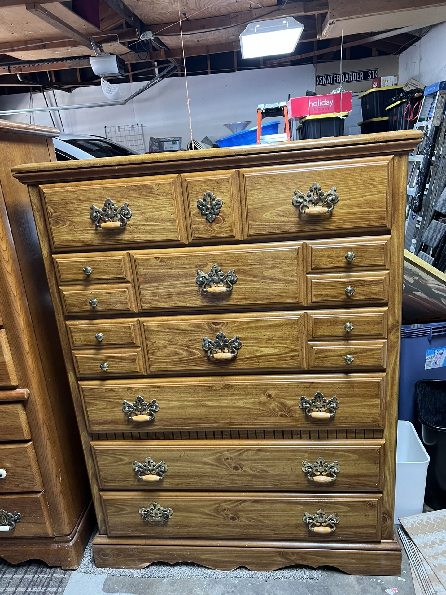 Highboy Dresser With 6 Drawers