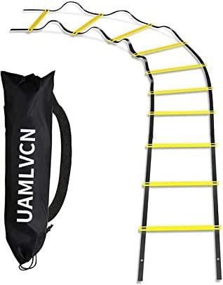 NEW! Sport Agility Ladder Soccer Training with Equipment Bag Fitness or Speed Agility Training for Training Football Soccer Basketball Athletes and Te