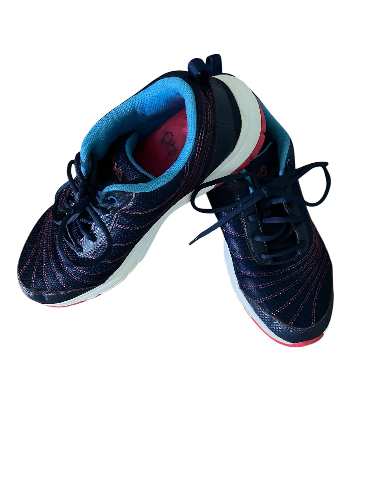 Ryka Women’s Continuum Sneakers – Jet Ink Blue & Pink – Size 9M