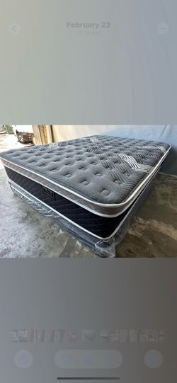 Full oasis thermal comfort Europillow top 12inch mattress!