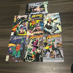 7 Vintage Robin Comic Books