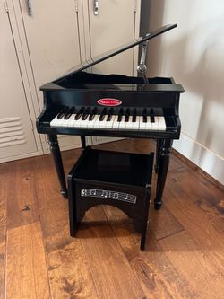 Melissa & Doug Kids Toy Grand Piano with Bench.