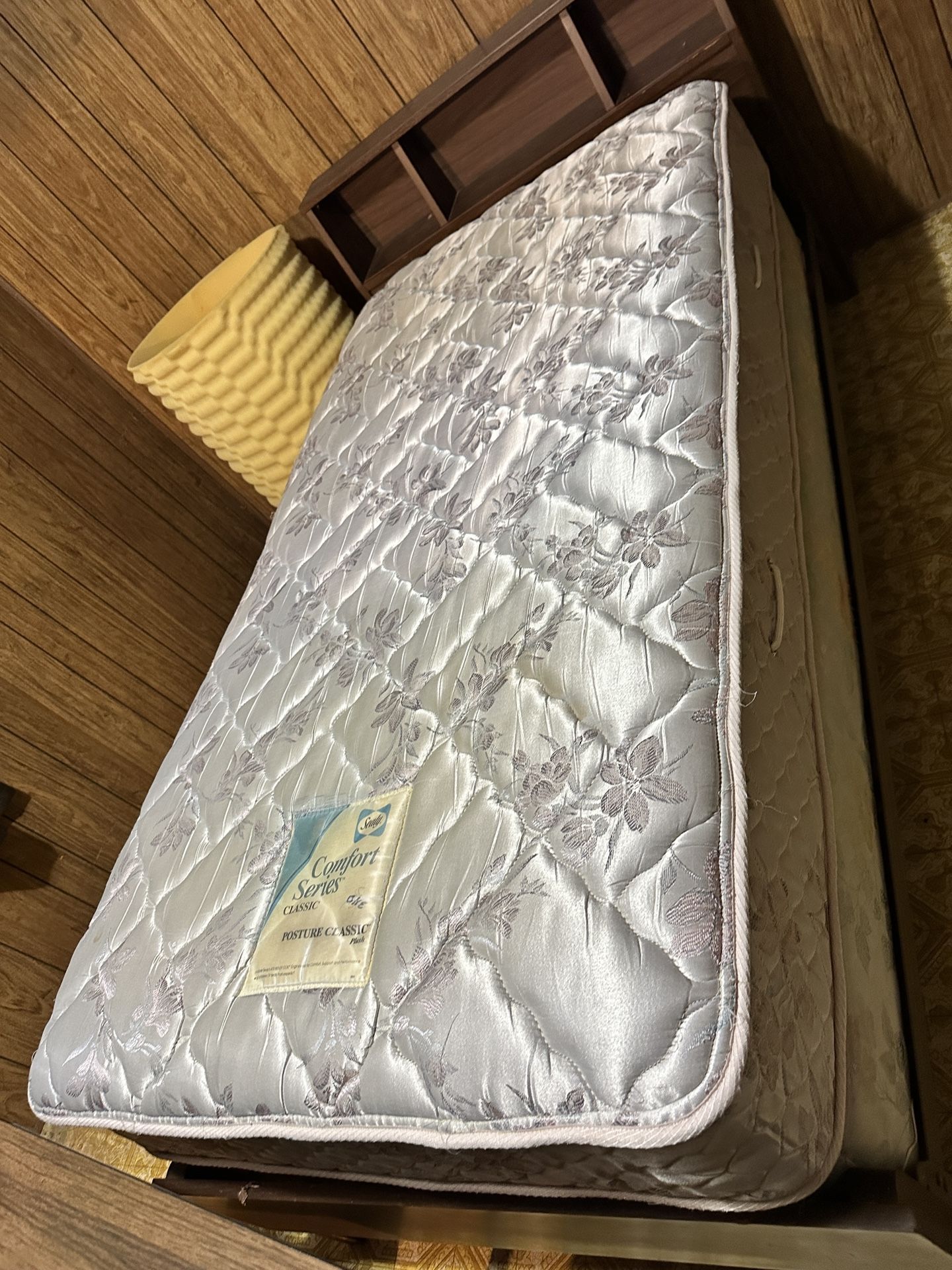 Twin Bed Mattress, Spring, Frame