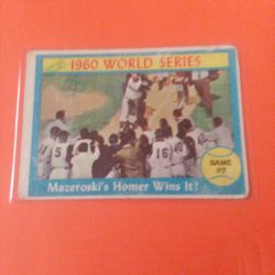 1960 World series Card