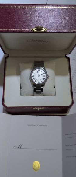 Cartier watch stainless steel