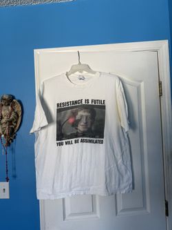 Vintage 90s Single Stitch Resistance Futile Microsoft Bill Gates AI T Shirt XL