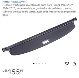 2025 Honda Pilot trunk cover retractable