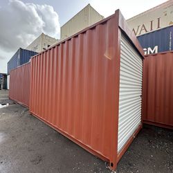 15FT STORAGE CONTAINER w/ ROLL-UP DOOR – HARD TO FIND SIZE! 