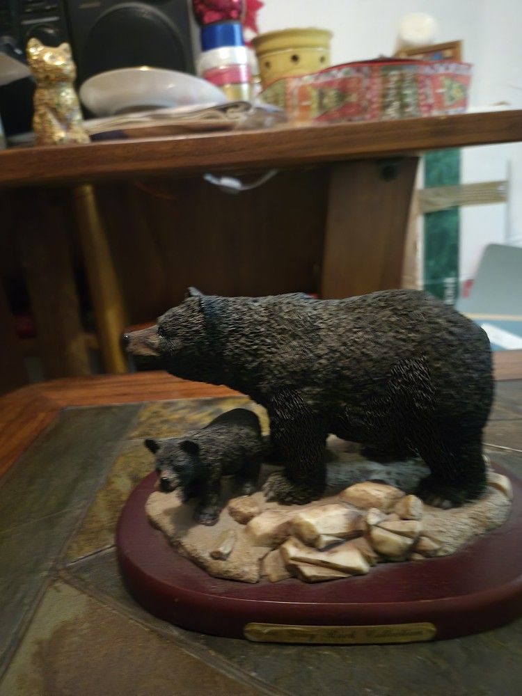 Bear And Cub Decorations, Good Condition