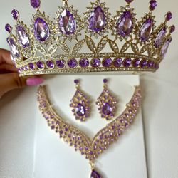 Purple and gold Set