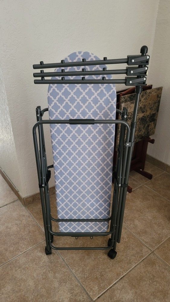 Rolling Folding Ironing Board Station