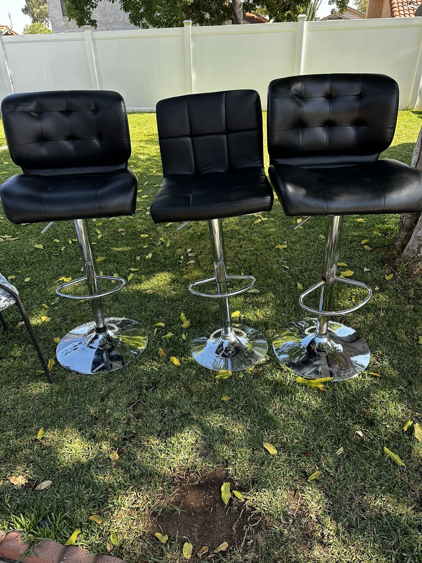 Stools And Wood Table